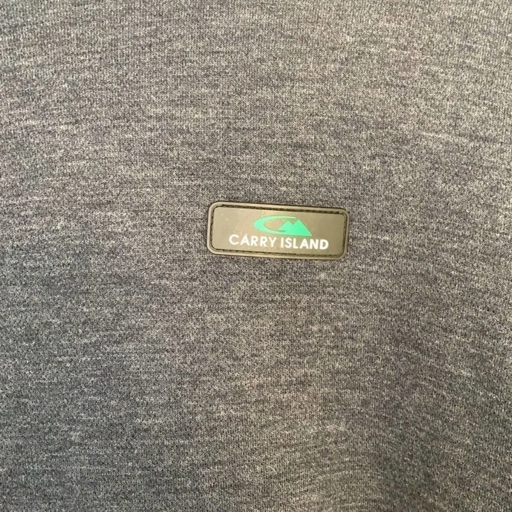 Carry Island Reflective Wear Bluish Gray Crewneck Knit Top Size Medium - Picture 6 of 6